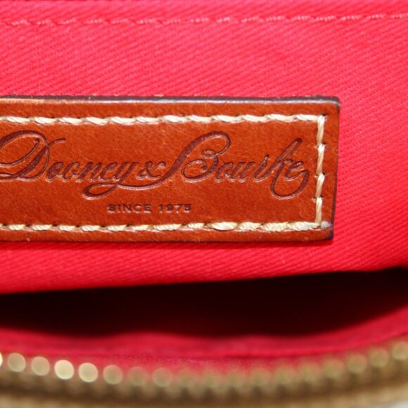 Dooney & Bourke Pebble Grain Crossbody Bag Tan Leather Adjustable Strap - Picture 12 of 13